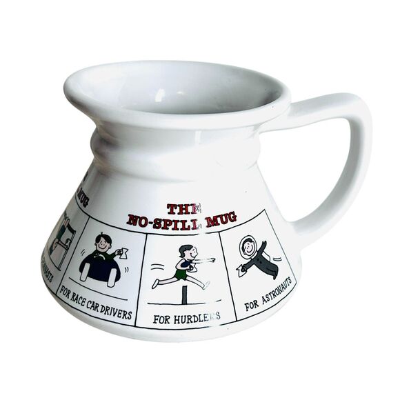 No Tip No Spill Wide Bottom Coffee Mug For EVERYONE Boat RV Car Pilots and More! - Picture 3 of 5
